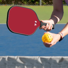 Palas De Pickleball Rojo Monograma Personalizado