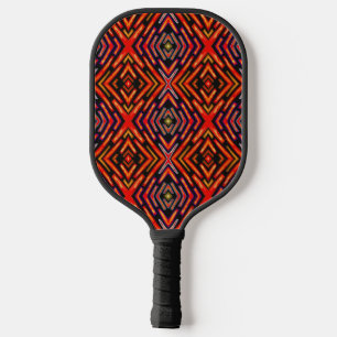 Palas De Pickleball Rojo Naranja Negro Fuego Personalizado 
