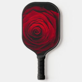 Palas De Pickleball Rojo rosa sobre el efecto vintage de fondo negro