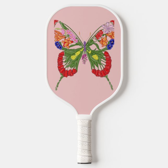 Palas De Pickleball Rosa mariposa (Anverso)
