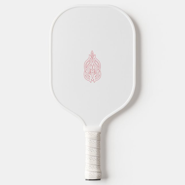 Palas De Pickleball Rosa podrido, caoba exuberante, diseño decorativo (Anverso)