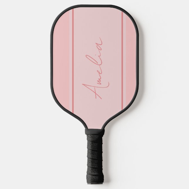 Palas De Pickleball Rosa Rubor mínimo personalizado (Anverso)