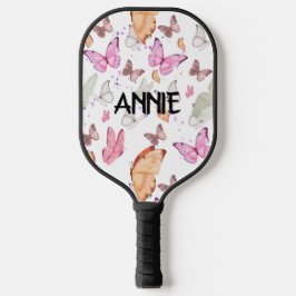 Palas De Pickleball rose gold butterfly