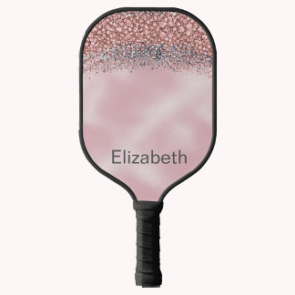 Palas De Pickleball Rubor Rosa Personalizado con Joyas