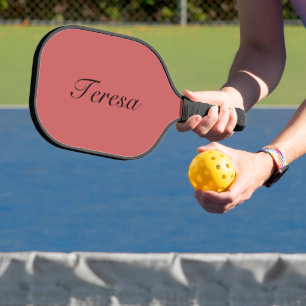 Palas De Pickleball Rusty Naranja Elegant Name Minimalista de moda