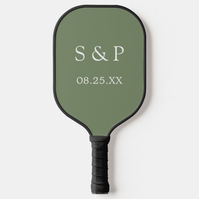 Palas De Pickleball Sage Green Boda Pickleball Paddle (Anverso)