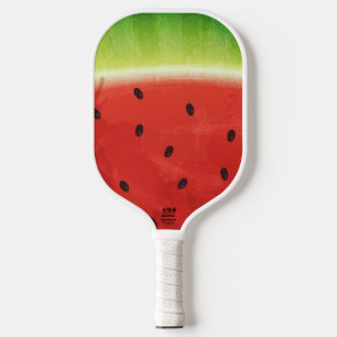 Palas De Pickleball Sandía gigante divertida rebanada de acuarela lind