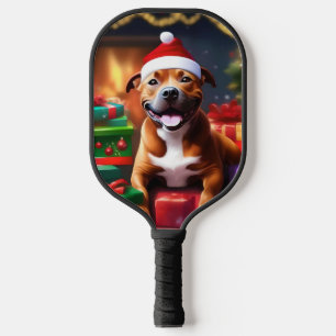 Palas De Pickleball "Santa Paws: una sorpresa festiva de Staffy"