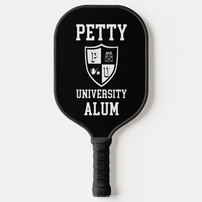 Palas De Pickleball Sarcástico de Petty University Alum granad alma ma (Anverso)