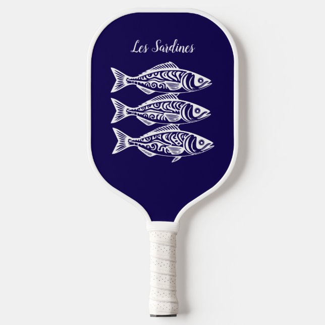 Palas De Pickleball Sardinas-Azul Hawaiano (Anverso)