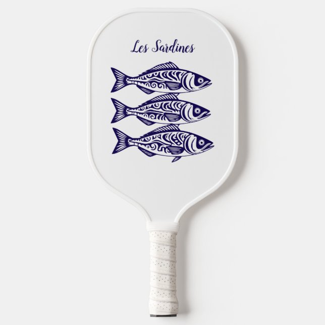 Palas De Pickleball Sardinas-Azul Hawaiano (Anverso)