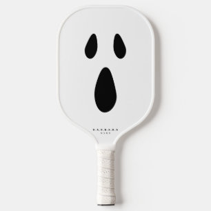 Palas De Pickleball Scary Face Boo Ghost Funny Elegante Halloween