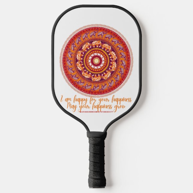 Palas De Pickleball Sea amable con el Elefante Mandala Cute Elefante A (Anverso)