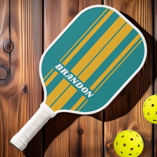 Palas De Pickleball Seashell Sunrise Board Strips con Nombre (Subido por el creador)
