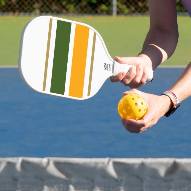 Palas De Pickleball Selva deportiva Green Golden Yellow Carreras Strip (in situ)