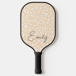 Palas De Pickleball Sencillo patrón punteado blanco sobre fondo meloco