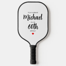 Palas De Pickleball Sencillo y personalizado cumpleaños número 60