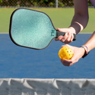 Palas De Pickleball Sensación de textura iridiscente turquesa