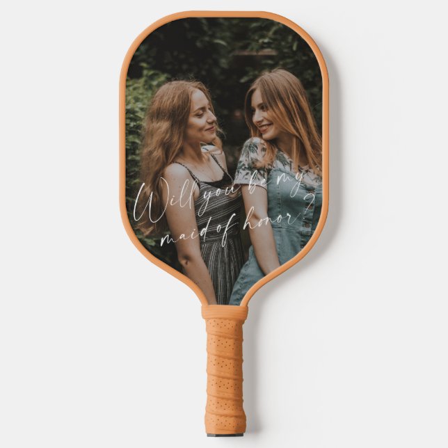 Palas De Pickleball ¿Serás mi empleada de honor, mi Personalizado de p (Anverso)