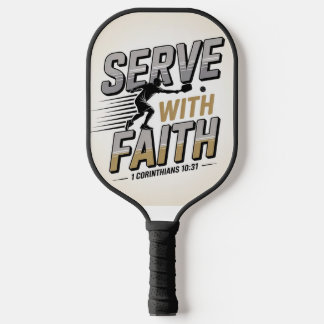 Palas De Pickleball Servir con Fe Paleta de Pickleball Cristiana