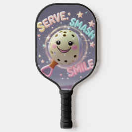 Palas De Pickleball Servir. Fragmento. Sonríe. - Cute Kawaii Picklebal
