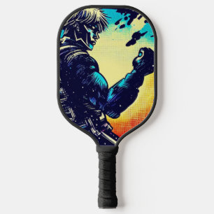 Palas De Pickleball SF Anime Héroe - Grabado en madera (2)