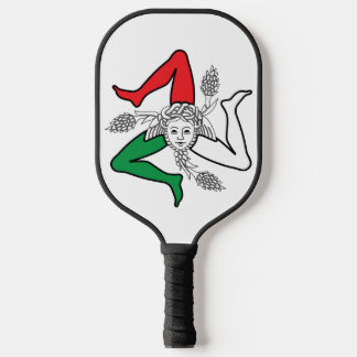 Palas De Pickleball Sicilian Trinacria Medusa Emblem Italian Theme
