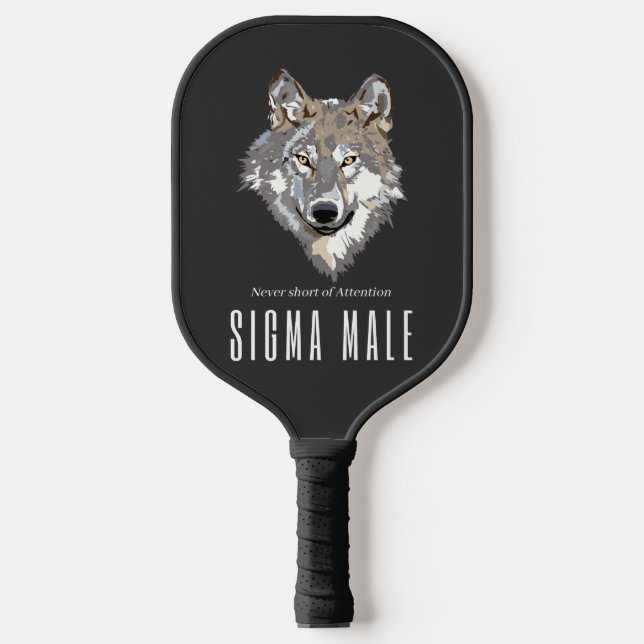 Palas De Pickleball Sigma Male Lone Wolf Loner Meme (Anverso)