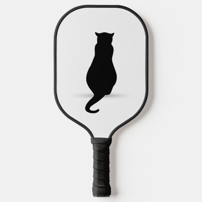 Palas De Pickleball Silhouette de gato (Anverso)