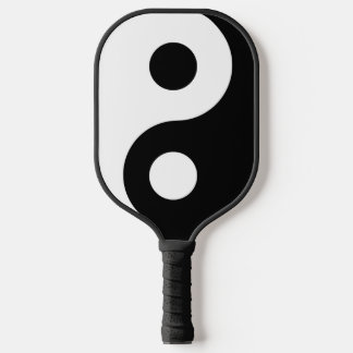 Palas De Pickleball Símbolo de Yang blanco y negro