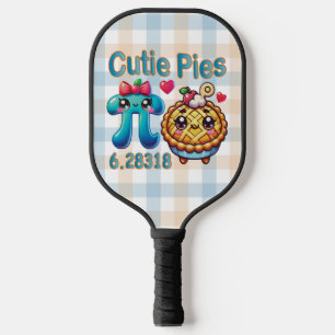 Palas De Pickleball Símbolo divertido "Cutie Pies" Cute Pi y Pie Pun