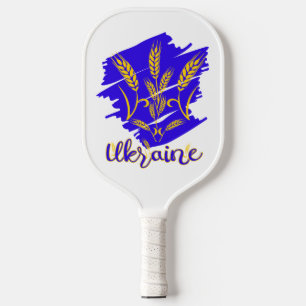 Palas De Pickleball Símbolo nacional ucraniano tryzub hecho de oído de