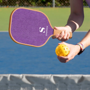 Palas De Pickleball Simple Minimal Basic Nombre Moderno Iniciales en D