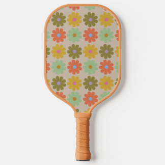 Palas De Pickleball Simple Pastel Vintage Flower Pattern
