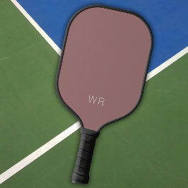Palas De Pickleball Simple Rojo Rosado con Iniciales Monogramas
