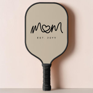 Palas De Pickleball Simple Script Marrón de Arena Lindo Moderno La Mej