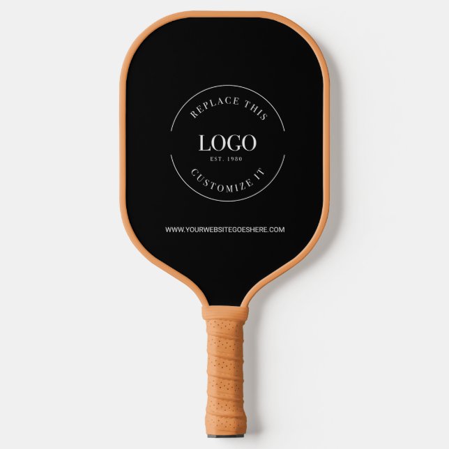 Palas De Pickleball Sitio web del logo comercial Simple Carbon Fiber (Anverso)