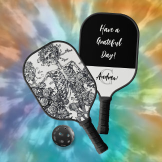 Palas De Pickleball Skeleton con Rosas