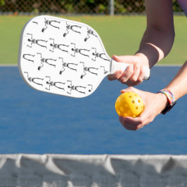 Palas De Pickleball Skeletons de Halloween, Truco o Trato, Buu