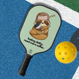Palas De Pickleball Sleepy Sloth Abrazando café
