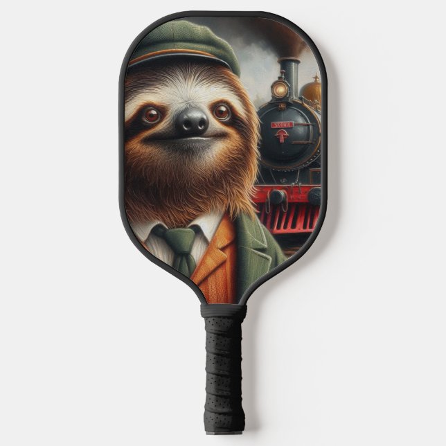 Palas De Pickleball Sloth Train Engineer (Anverso)