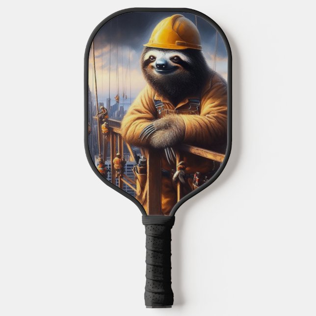 Palas De Pickleball Sloth Working the High Steel (Anverso)