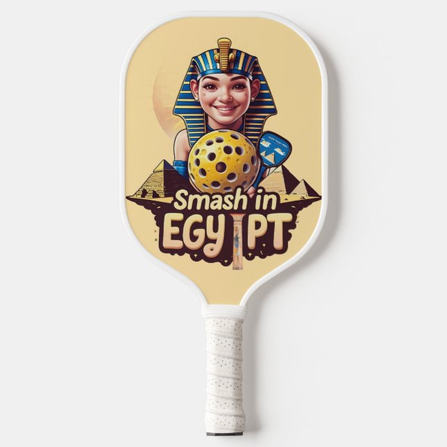 Palas De Pickleball Smash pirámide - Diseño de baloncesto en Egipto (Anverso)