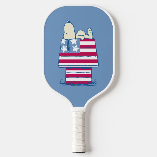 Palas De Pickleball Snoopy on the 4 of July Dog House (Anverso)