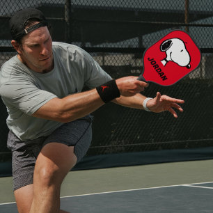 Palas De Pickleball Snoopy Smile Giggle Laugh Añadir su nombre