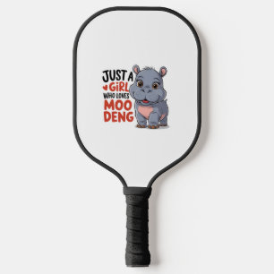 Palas De Pickleball Solo Un Chica Que Ama A Moo Deng Baby Hippos Long