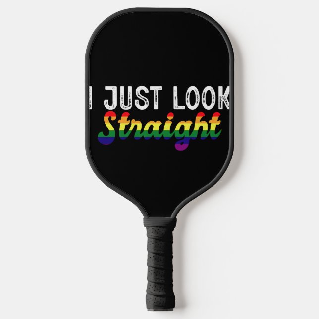 Palas De Pickleball Solo veo el mes del orgullo gay LGBT (Anverso)