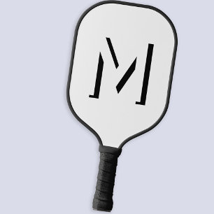 Palas De Pickleball Sombra de caída inicial monograma simple personali
