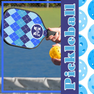 Palas De Pickleball Sombras de azul argelia deportiva preadorable pers