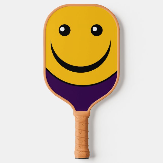Palas De Pickleball sonrisa divertida cara Pickleball Paddle (Anverso)